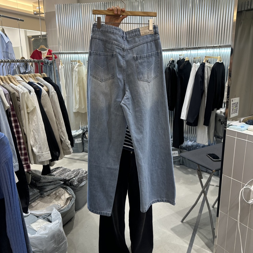 ALEGRE韓國直郵女士新款熱賣推薦人氣休閑時尚職業牛仔褲ALEGRE牛仔褲