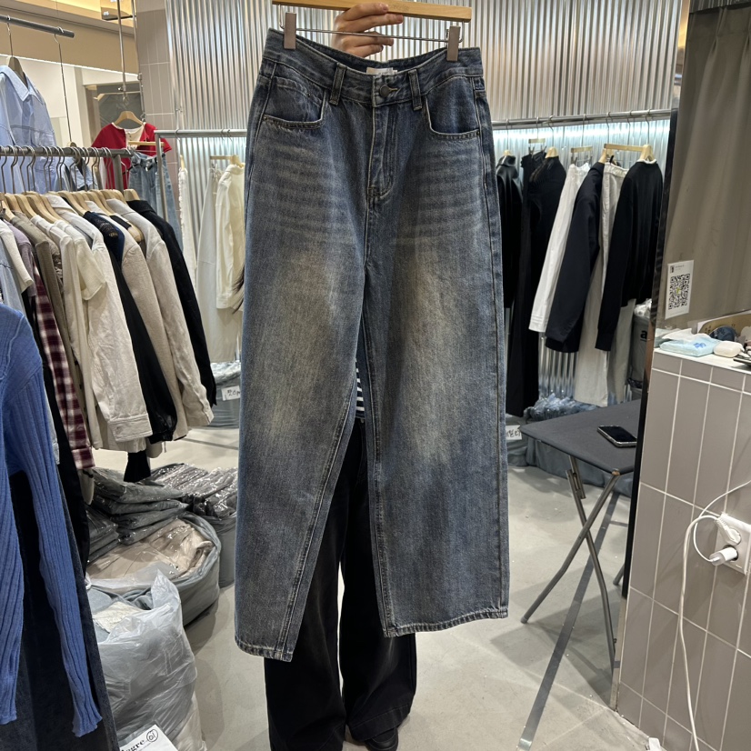 ALEGRE韓國直郵女士新款熱賣推薦人氣休閑時尚職業牛仔褲ALEGRE牛仔褲圖色2