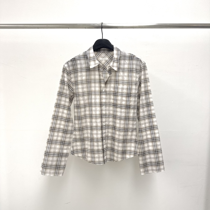 RIVER韓國直郵女士新品時尚職業人氣休閑推薦熱賣襯衫蕾絲衫WATER/RIVER襯衫/蕾絲衫圖色1