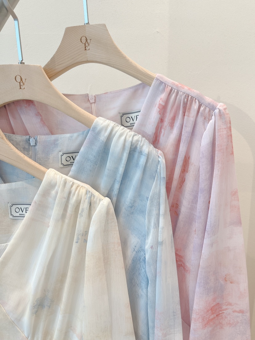 OVE韓國直郵女士新品時尚26春夏休閑人氣真品推薦職業連衣裙OVE連衣裙