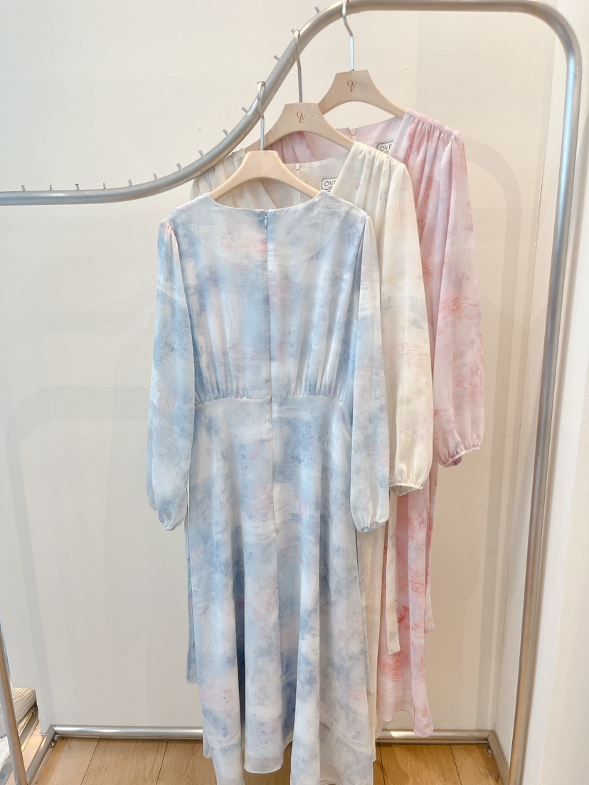 OVE韓國直郵女士新品時尚26春夏休閑人氣真品推薦職業連衣裙OVE連衣裙