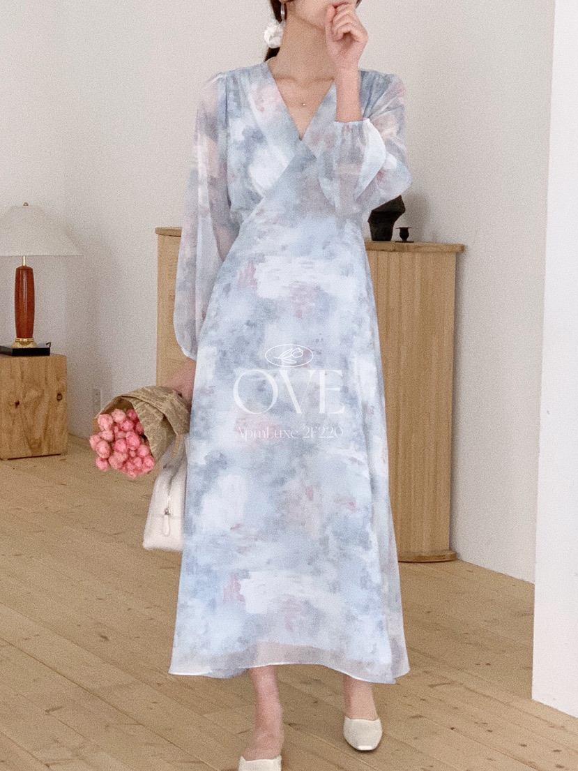 OVE韓國直郵女士新品時尚26春夏休閑人氣真品推薦職業連衣裙OVE連衣裙