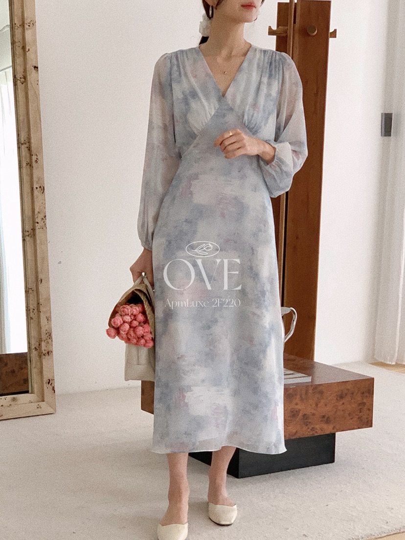 OVE韓國直郵女士新品時尚26春夏休閑人氣真品推薦職業連衣裙OVE連衣裙