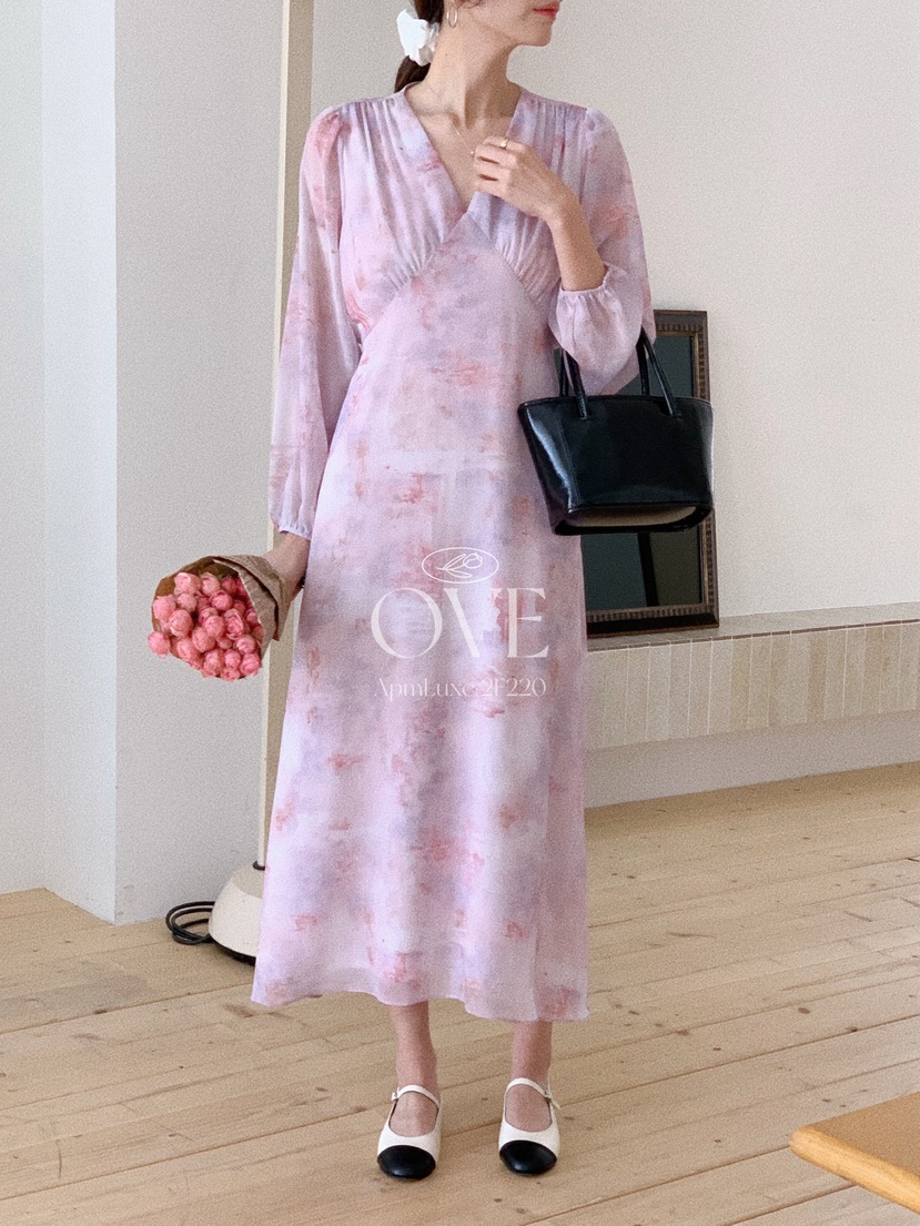 OVE韓國直郵女士新品時尚26春夏休閑人氣真品推薦職業連衣裙OVE連衣裙