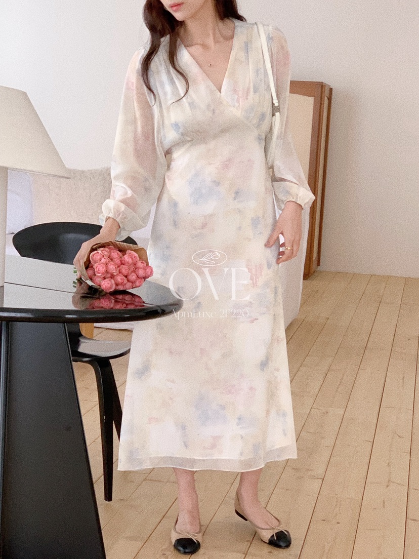 OVE韓國直郵女士新品時尚26春夏休閑人氣真品推薦職業連衣裙OVE連衣裙