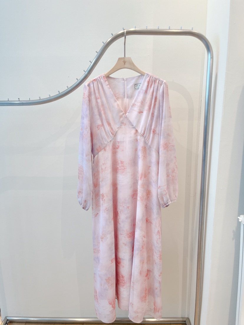 OVE韓國直郵女士新品時尚26春夏休閑人氣真品推薦職業連衣裙OVE連衣裙圖色2