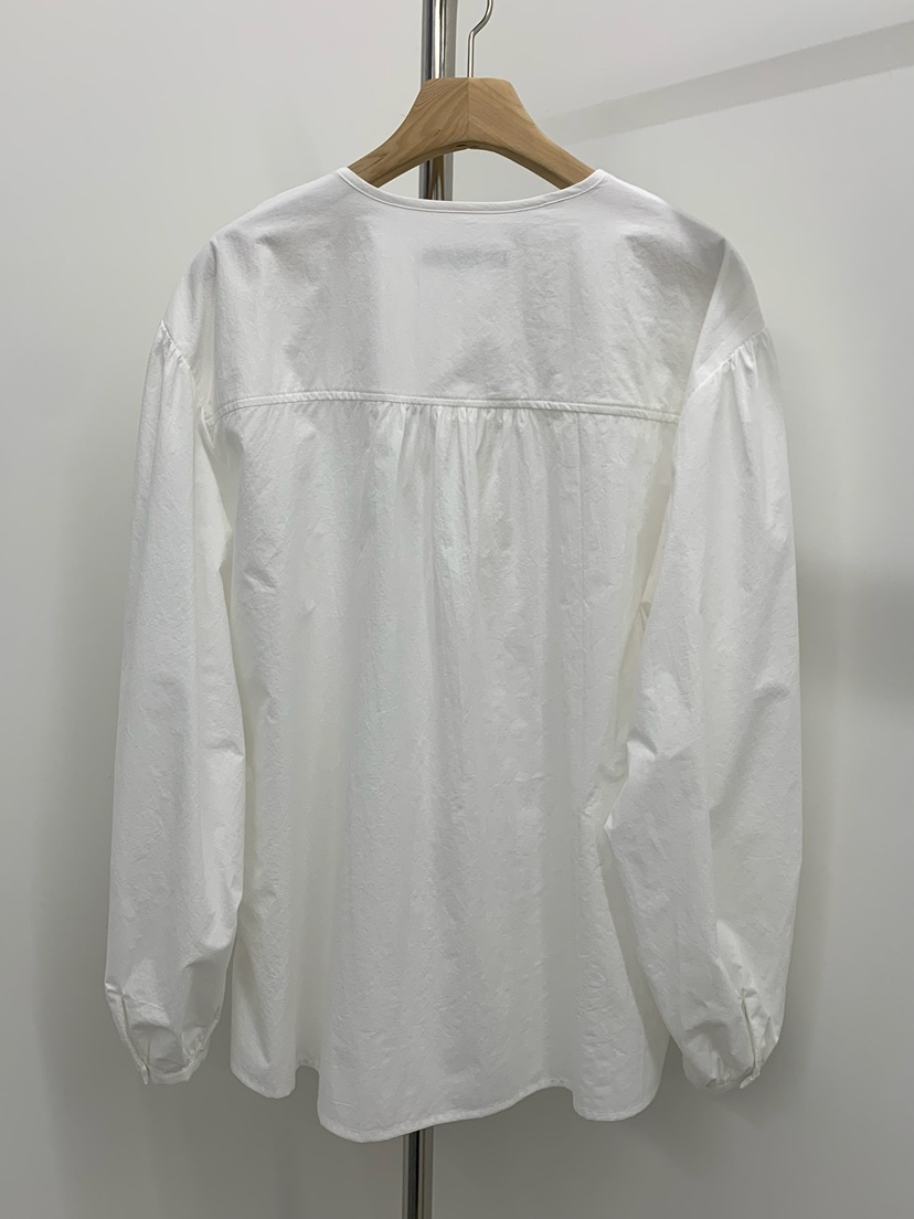 LOVE MY SANTA東大門實拍女裝新款26春夏襯衫蕾絲衫褶裥Santa/LOVE MY SANTA襯衫/蕾絲衫