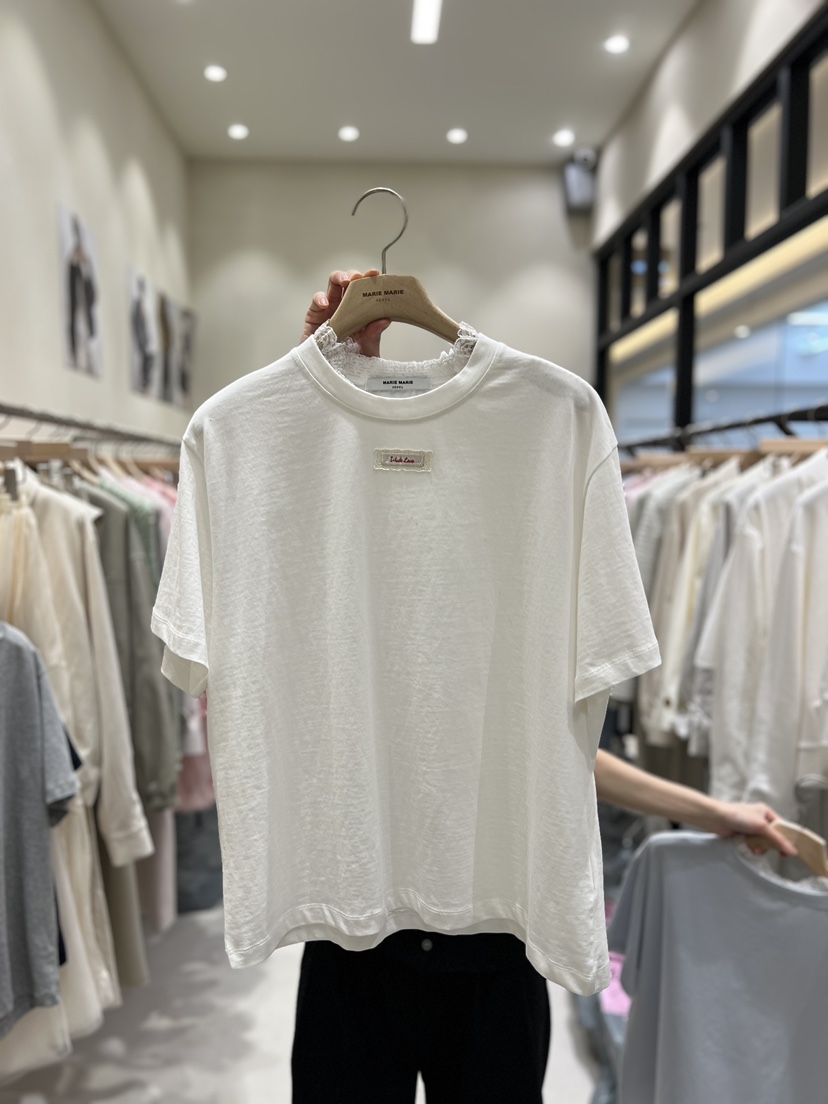 MARIE MARIE韓國直郵女裝新品時尚休閑26春夏職業推薦T恤MARIE MARIET恤圖色1