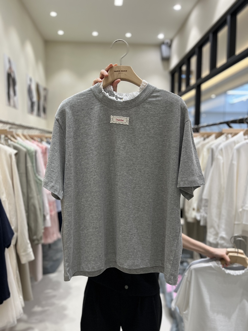 MARIE MARIE韓國直郵女裝新品時尚休閑26春夏職業推薦T恤MARIE MARIET恤圖色3