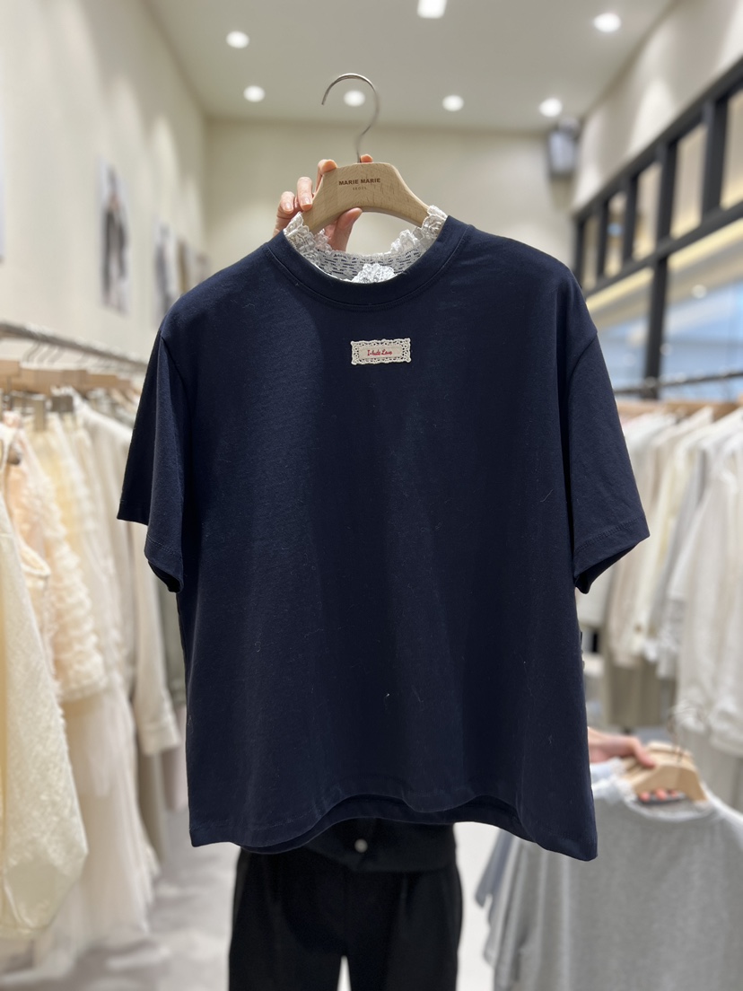 MARIE MARIE韓國直郵女裝新品時尚休閑26春夏職業推薦T恤MARIE MARIET恤圖色4