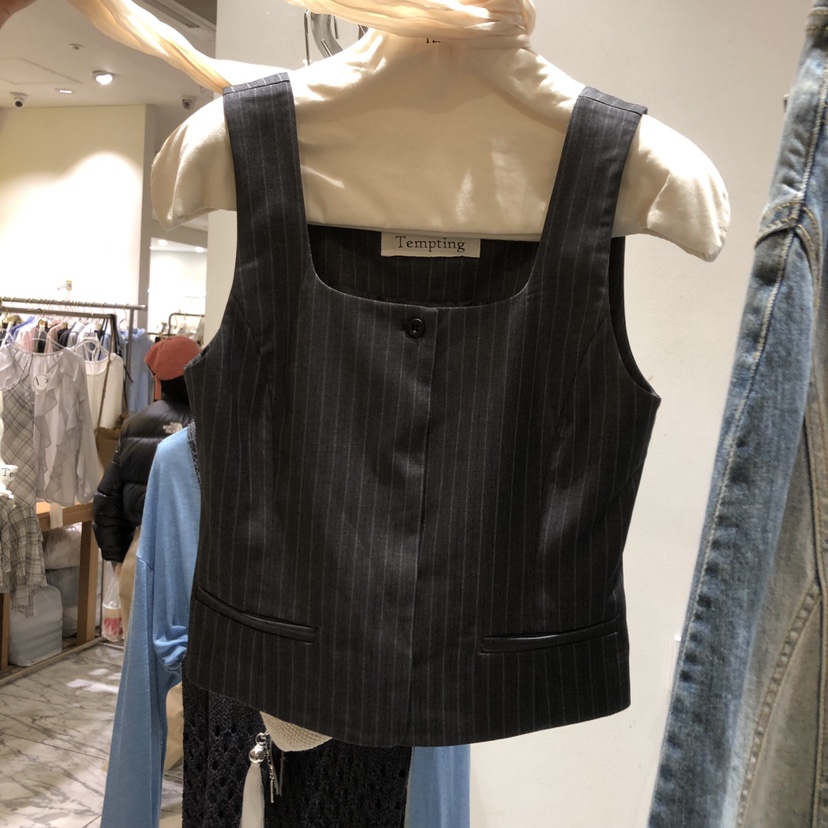 TEMPTING韓國代購女士新款職業時尚休閑真品馬甲不含內搭TEMPTING馬甲圖色1
