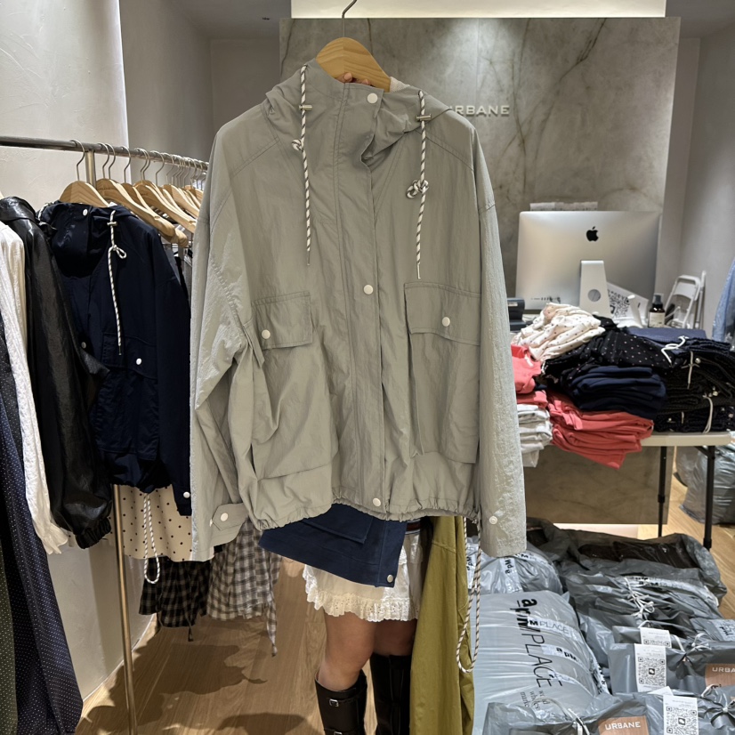 URBANE-P韓國直郵女裝新品人氣休閑職業熱賣推薦夾克雙口袋URBANE-P夾克圖色2