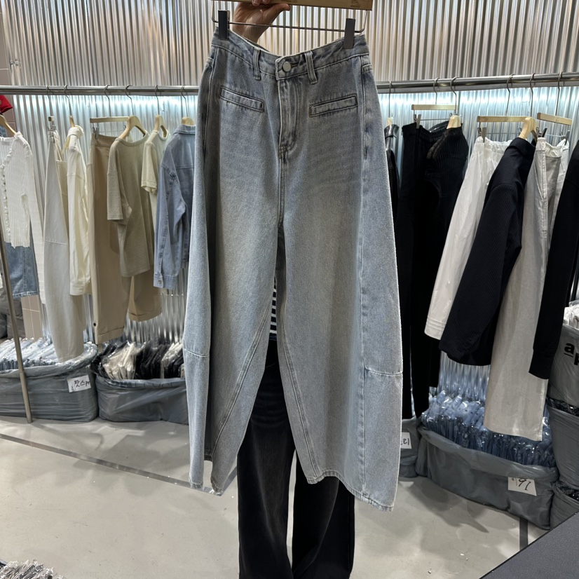 ALEGRE東大門實拍女裝新品26春夏休閑推薦人氣職業牛仔褲ALEGRE牛仔褲圖色1