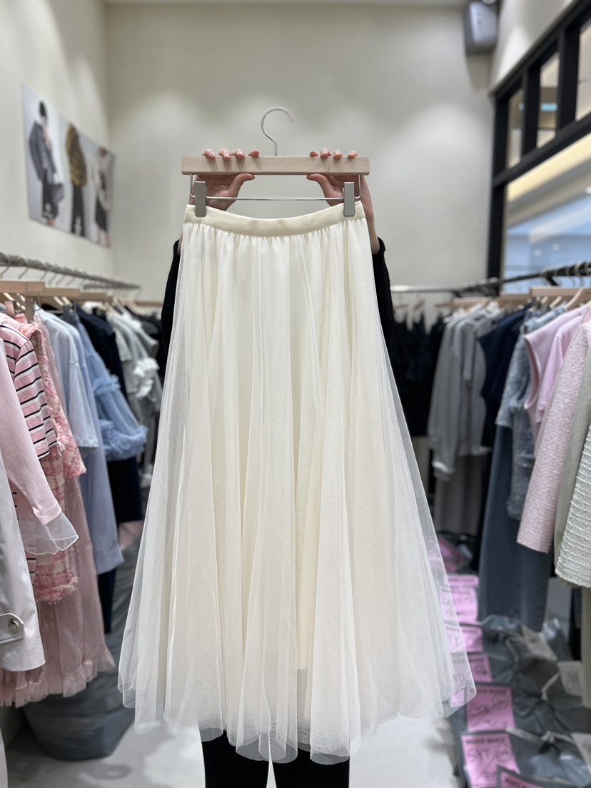 MARIE MARIE韓國直郵女裝新品真品26春夏職業時尚長裙鏤空MARIE MARIE長裙