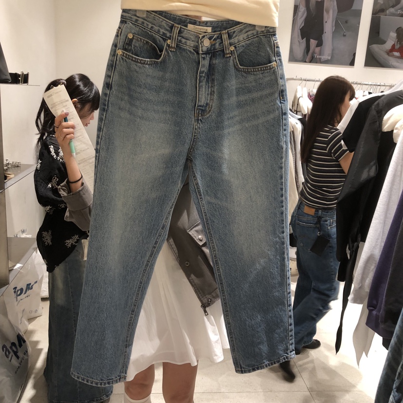 TEMPTING東大門實拍女裝新款26春夏人氣休閑熱賣推薦牛仔褲TEMPTING牛仔褲圖色1