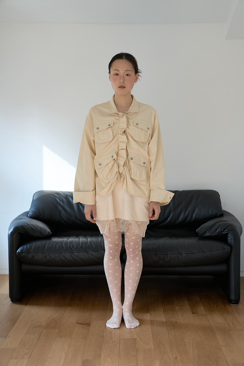 JOURNEY韓國代購女士新品熱賣休閑推薦26春夏職業夾克褶皺JOURNEY夾克