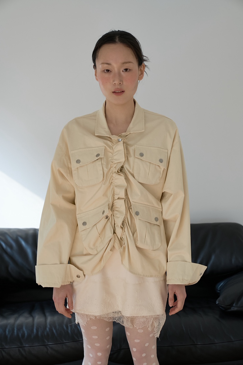 JOURNEY韓國代購女士新品熱賣休閑推薦26春夏職業夾克褶皺JOURNEY夾克