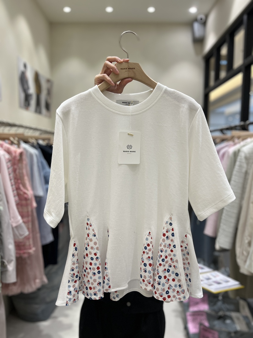 MARIE MARIE東大門實拍女士新品26春夏真品休閑熱賣時尚T恤MARIE MARIET恤圖色1