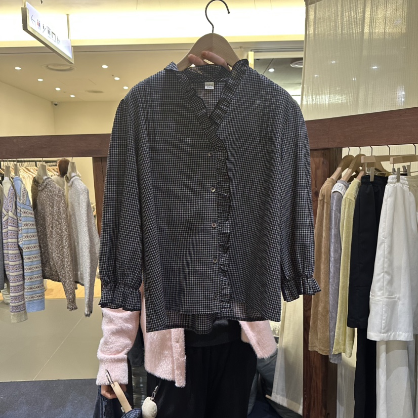 FURE東大門直郵女裝新款26春夏推薦熱賣職業真品襯衫蕾絲衫FURE襯衫/蕾絲衫圖色2