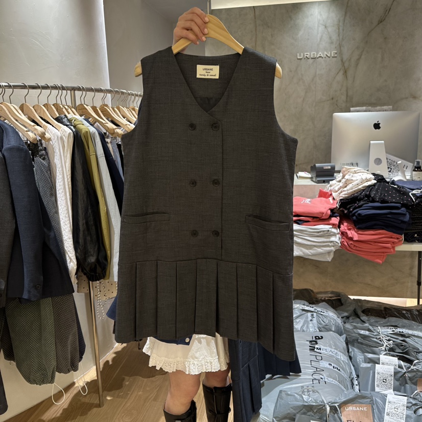 URBANE-P韓國代購女裝新品休閑真品人氣推薦職業時尚連衣裙URBANE-P連衣裙圖色1