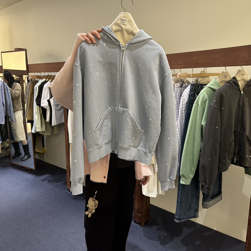 FURE東大門代購女裝新款熱賣26春夏真品職業推薦夾克拉鏈FURE夾克圖色1