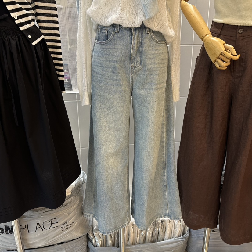 ALEGRE東大門實拍女士新款休閑人氣職業時尚熱賣推薦牛仔褲ALEGRE牛仔褲圖色2