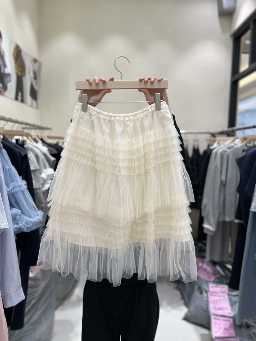 MARIE MARIE韓國代購女士新款26春夏半身裙中短裙中長款網眼MARIE MARIE半身裙/中短裙