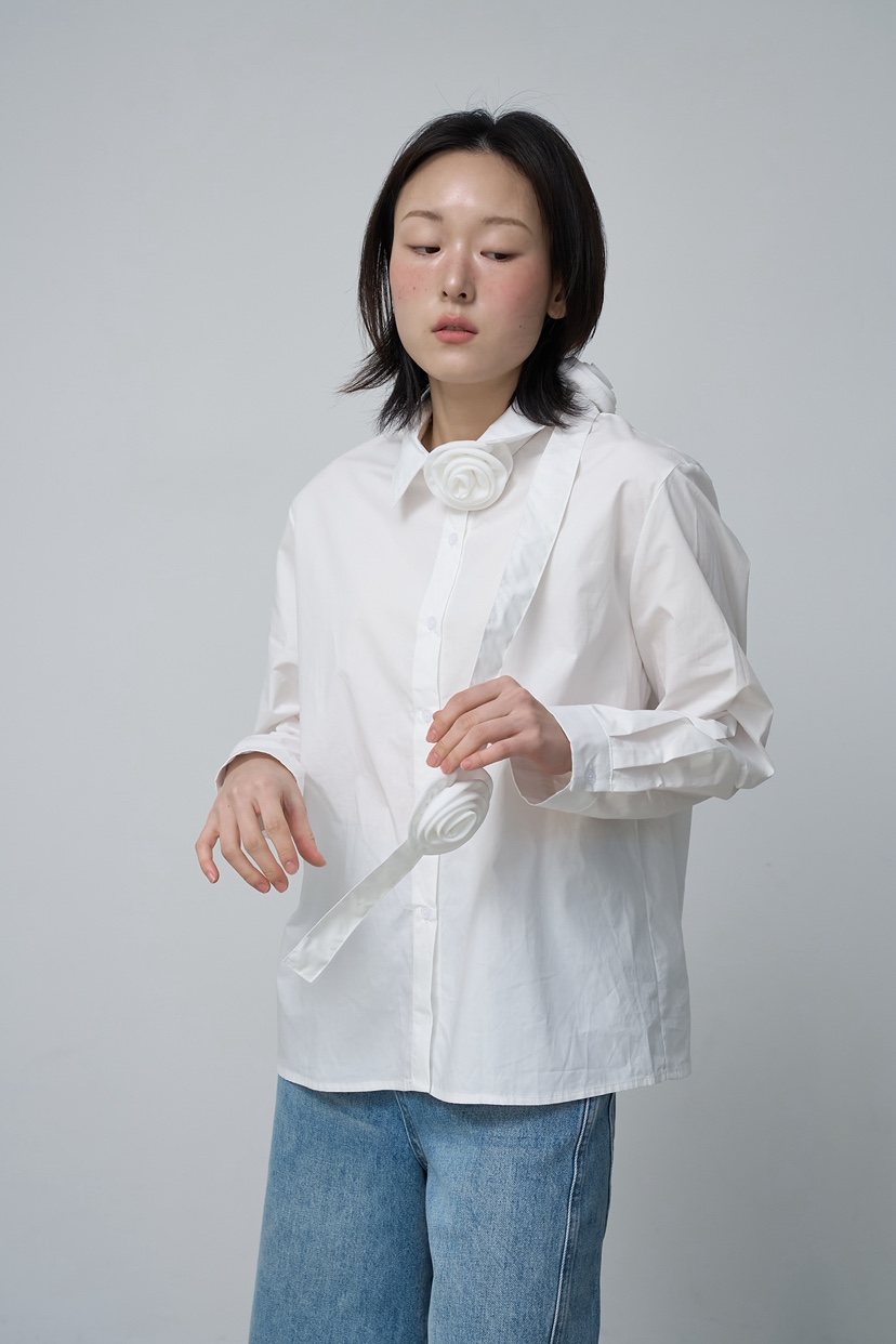 JOURNEY東大門實拍女士新款休閑推薦時尚職業襯衫蕾絲衫棉JOURNEY襯衫/蕾絲衫