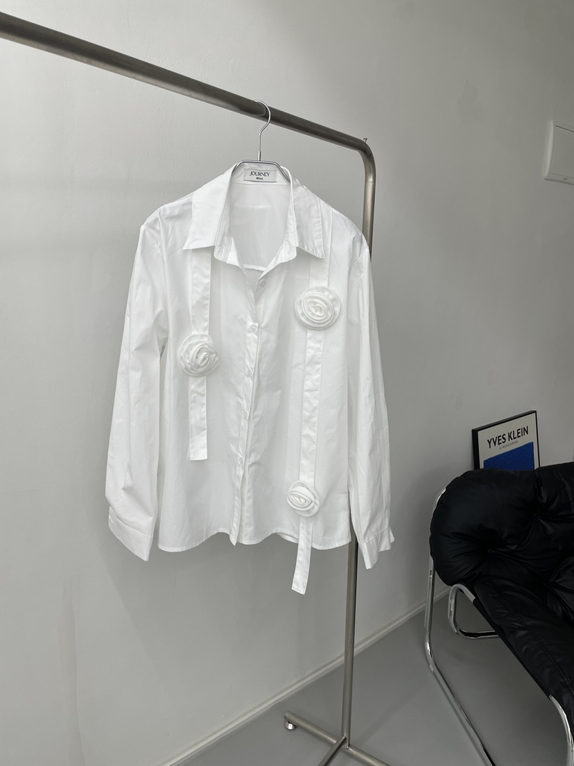 JOURNEY東大門實拍女士新款休閑推薦時尚職業襯衫蕾絲衫棉JOURNEY襯衫/蕾絲衫圖色1