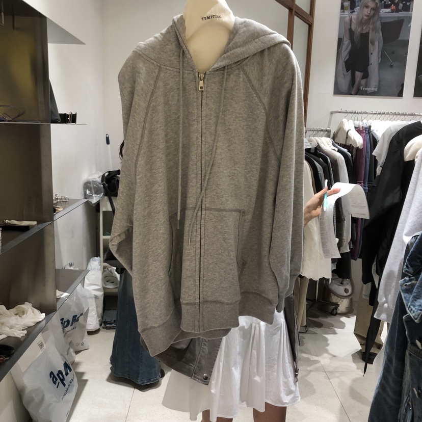 TEMPTING韓國代購女士新品人氣時尚熱賣真品衛衣拉鏈連帽TEMPTING衛衣圖色2