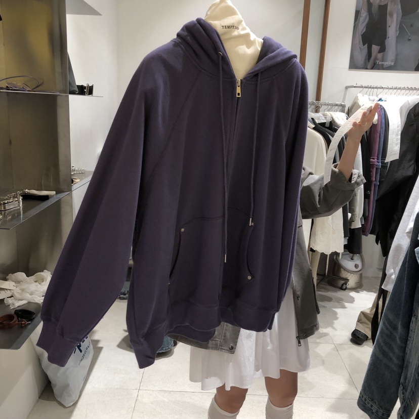 TEMPTING韓國代購女士新品人氣時尚熱賣真品衛衣拉鏈連帽TEMPTING衛衣圖色3