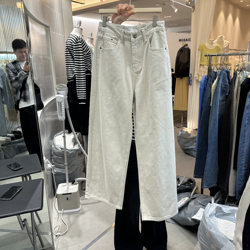 ALEGRE韓國直郵女士新品職業真品休閑熱賣推薦26春夏牛仔褲ALEGRE牛仔褲圖色1