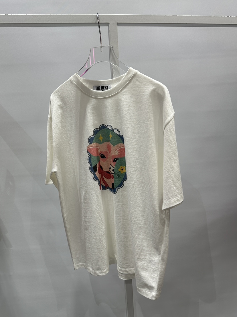 HEXX東大門實拍女士新品26春夏推薦人氣休閑時尚熱賣職業T恤THE HEXXT恤圖色1