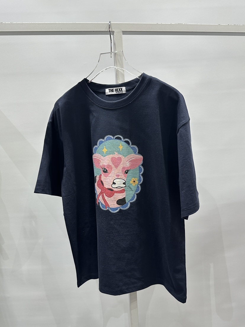 HEXX東大門實拍女士新品26春夏推薦人氣休閑時尚熱賣職業T恤THE HEXXT恤圖色2