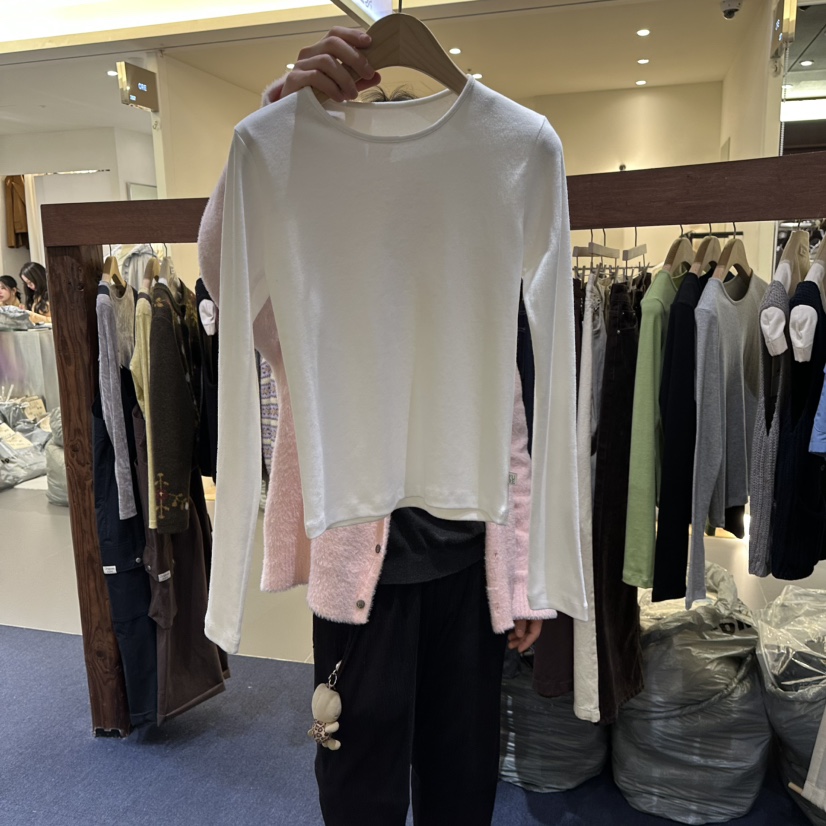 FURE東大門直郵女士新款熱賣推薦真品時尚26春夏職業長袖T恤FURE長袖T恤圖色1