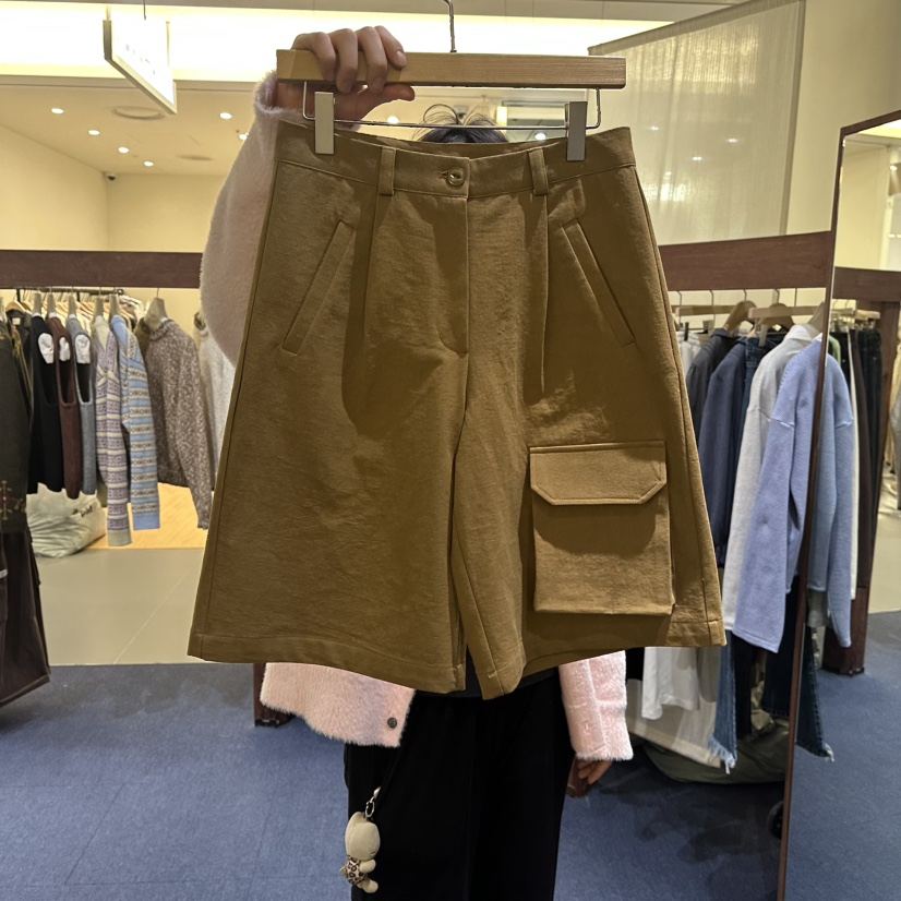 FURE韓國代購女裝新品職業推薦真品休閑熱賣人氣短褲口袋FURE短褲圖色1