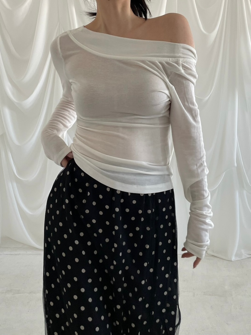 JOURNEY韓國直郵女士新款熱賣真品26春夏職業長袖T恤透明JOURNEY長袖T恤