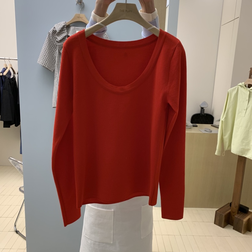 THEPLAN東大門實拍女士新品26春夏真品人氣休閑長袖T恤高領THE PLAN長袖T恤圖色1