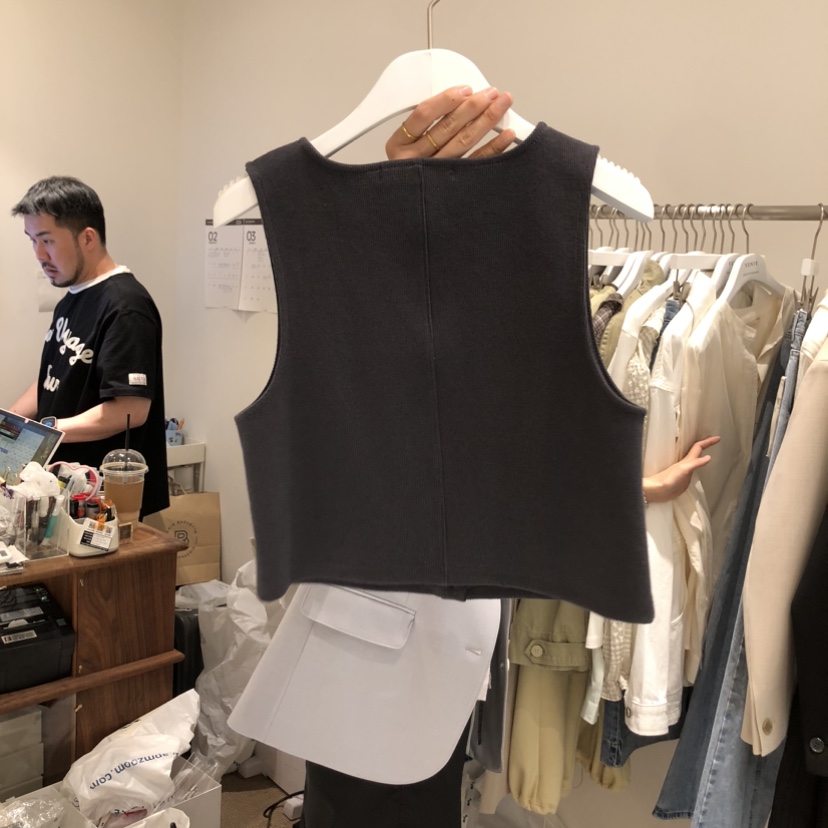 VENIR-a東大門直郵女士新款休閑職業推薦人氣26春夏馬甲VENIR-a馬甲