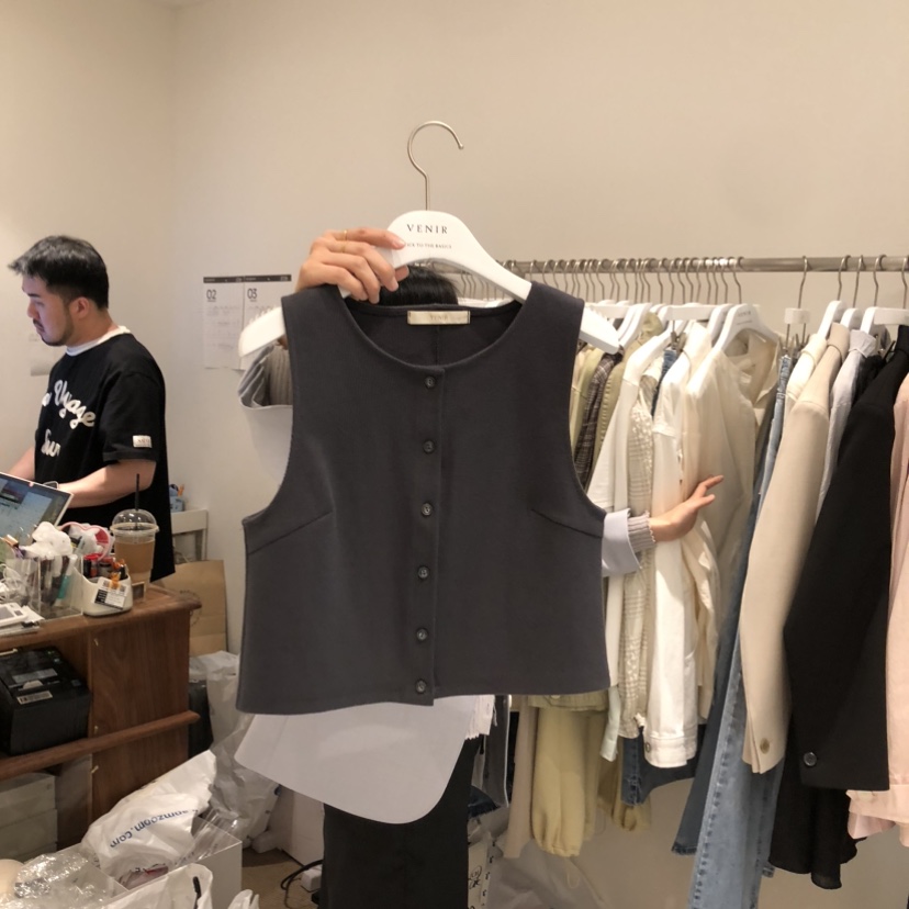 VENIR-a東大門直郵女士新款休閑職業推薦人氣26春夏馬甲VENIR-a馬甲圖色3