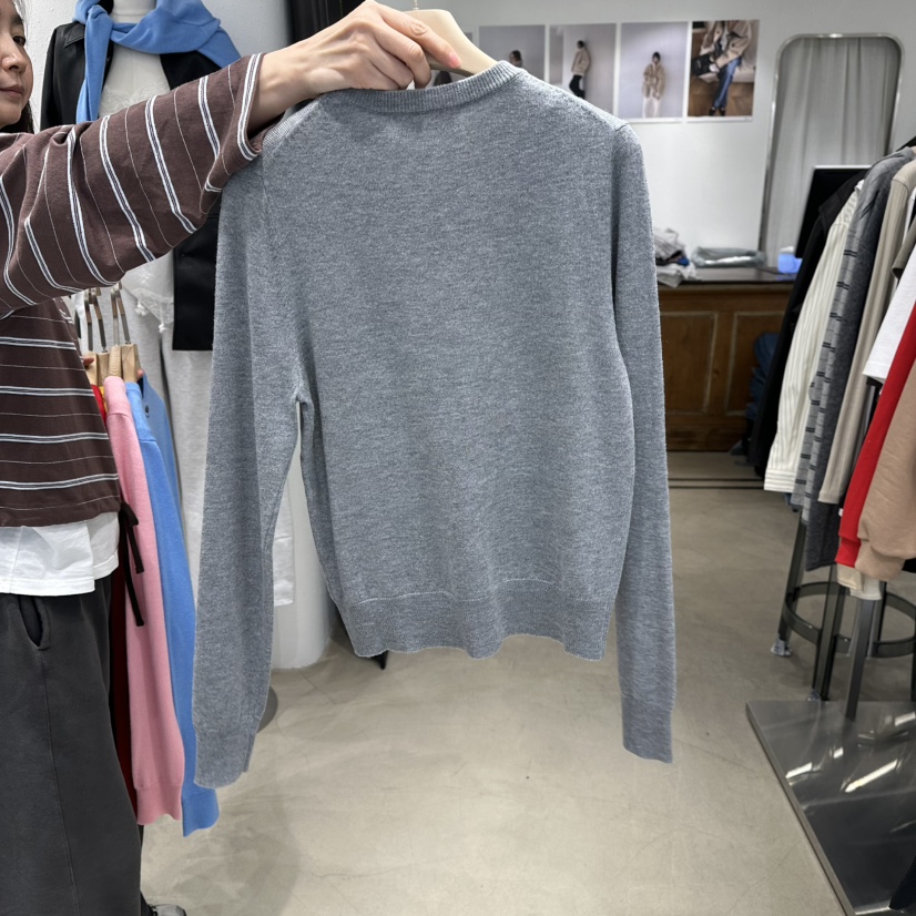 ACKER韓國代購女士新品休閑熱賣推薦26春夏針織衫圓領開衫ACKER針織衫