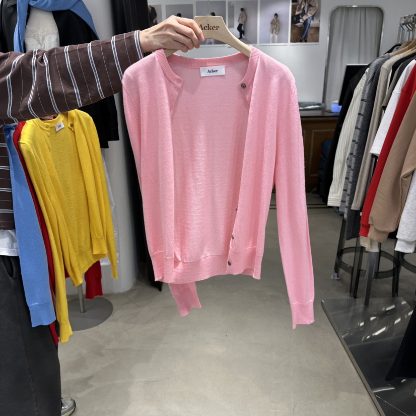 ACKER韓國代購女士新品休閑熱賣推薦26春夏針織衫圓領開衫ACKER針織衫圖色3