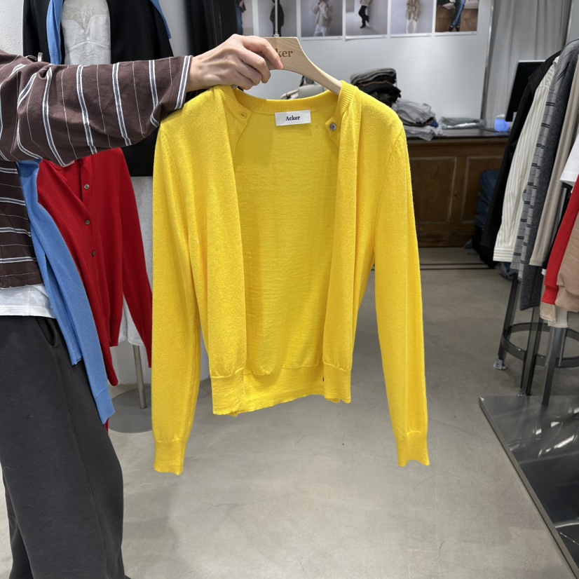 ACKER韓國代購女士新品休閑熱賣推薦26春夏針織衫圓領開衫ACKER針織衫圖色4