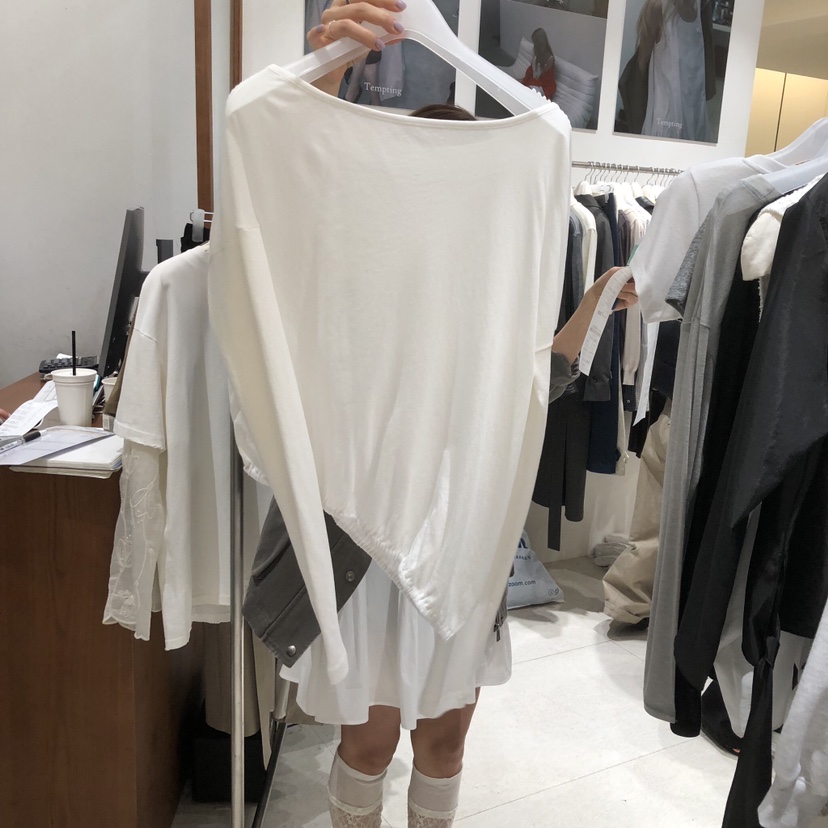 TEMPTING韓國代購女士新款真品推薦熱賣時尚休閑職業長袖T恤TEMPTING長袖T恤