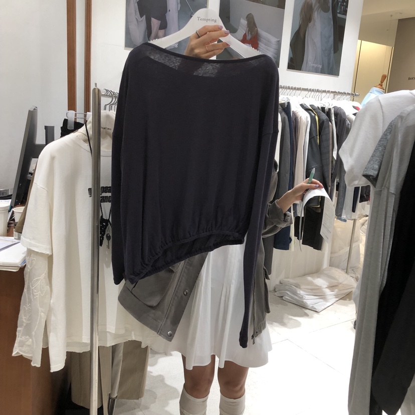 TEMPTING韓國代購女士新款真品推薦熱賣時尚休閑職業長袖T恤TEMPTING長袖T恤圖色3