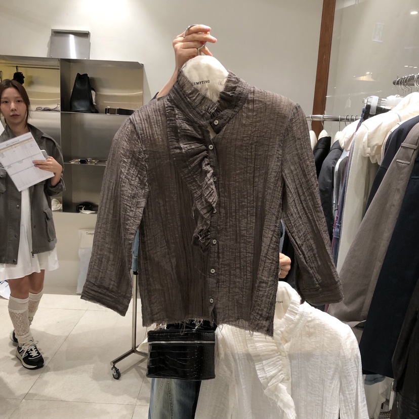 TEMPTING東大門代購女裝新品時尚熱賣推薦真品襯衫蕾絲衫TEMPTING襯衫/蕾絲衫圖色2