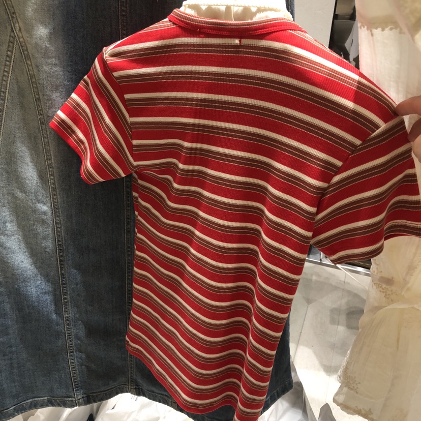 TEMPTING東大門直郵女裝新品人氣職業26春夏T恤不含配飾條紋TEMPTINGT恤