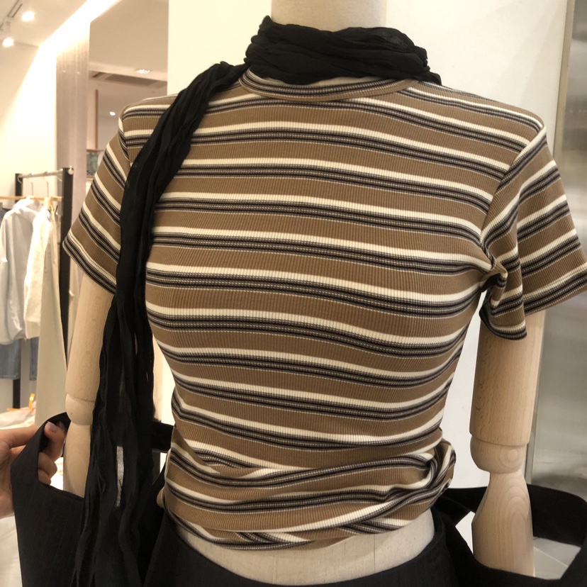 TEMPTING東大門直郵女裝新品人氣職業26春夏T恤不含配飾條紋TEMPTINGT恤圖色2