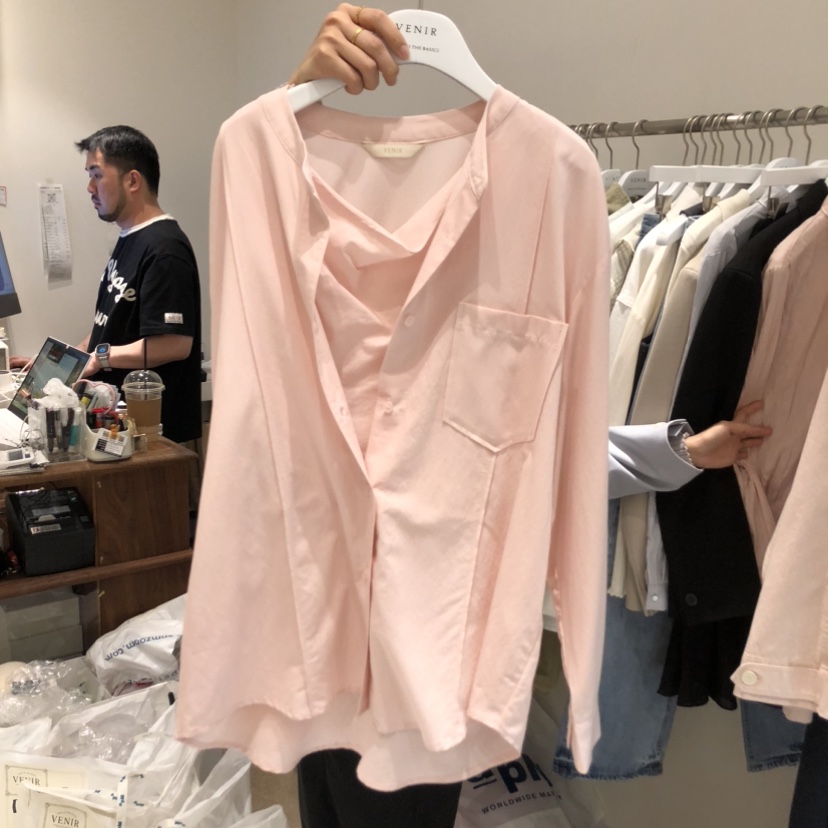 VENIR-a韓國代購女士新款熱賣推薦休閑人氣真品襯衫蕾絲衫VENIR-a襯衫/蕾絲衫圖色1