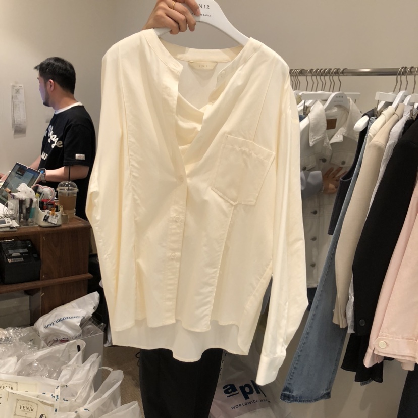 VENIR-a韓國代購女士新款熱賣推薦休閑人氣真品襯衫蕾絲衫VENIR-a襯衫/蕾絲衫圖色2